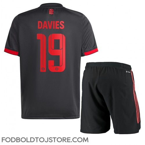 Bayern Munich Alphonso Davies #19 Tredje sæt Børn 2022-23 Kortærmet (+ Korte bukser)